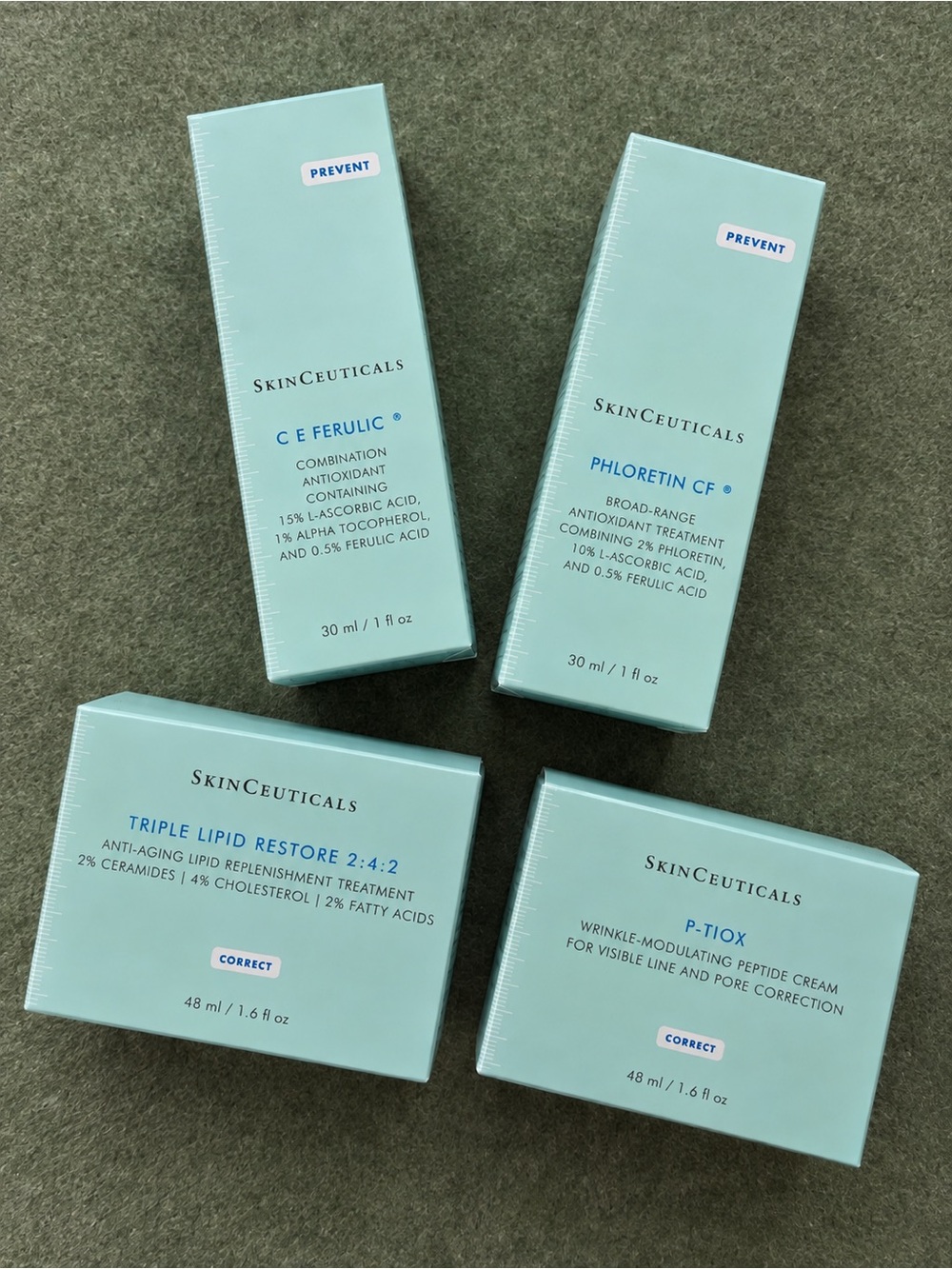SkinCeuticals Mint Green Skincare Set - Serums & Face Creams